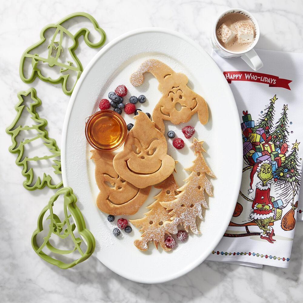 Williams Sonoma The Grinch Pancake Molds Set of 3 NEW